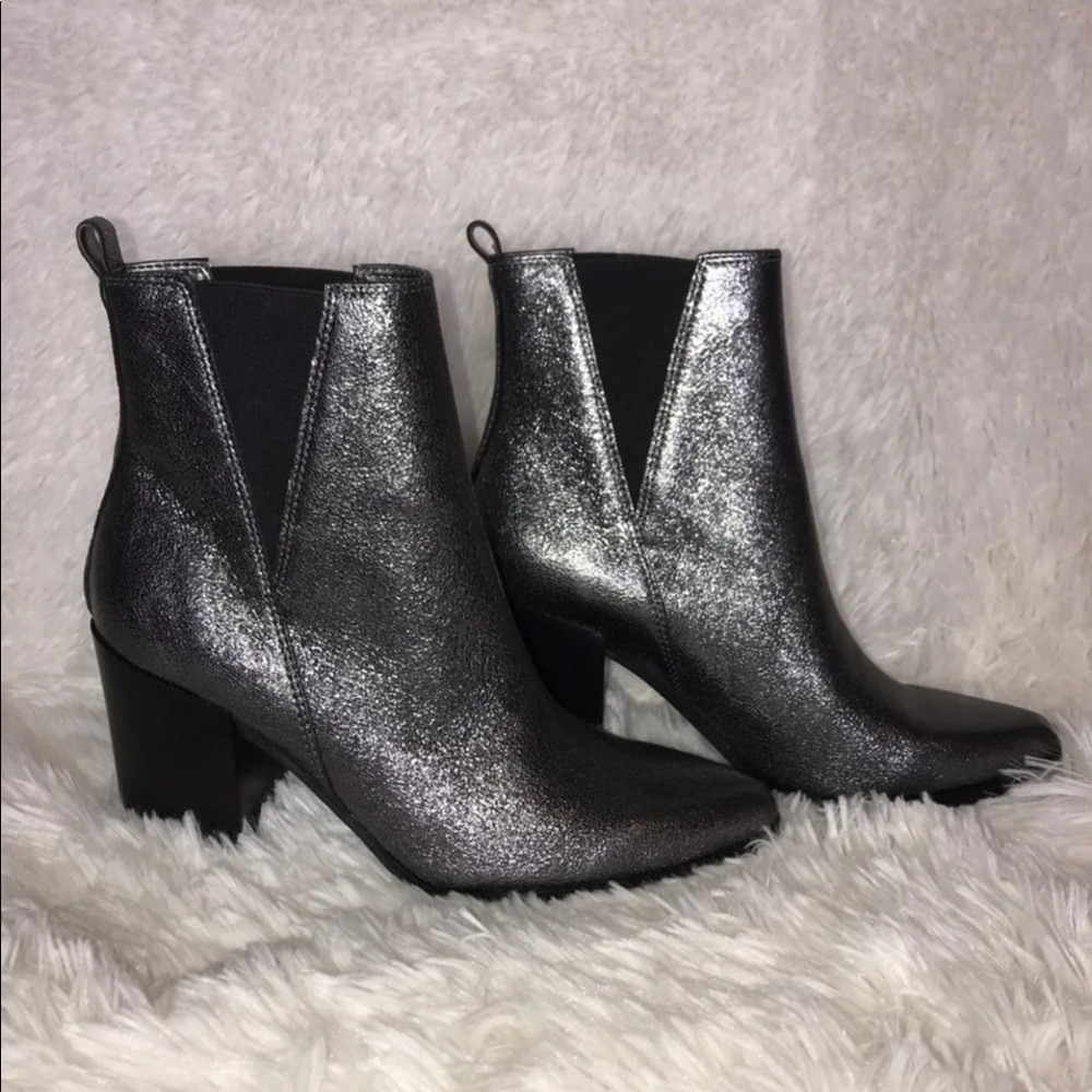 IVANKA TRUMP Adel Ankle Boot Pewter Size 7 M